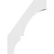 Ekena Millwork 3-in. W x 16-in. D x 22-in. H Balboa Architectural Grade PVC Knee Brace BRCP03X16X22BOA - alternate 4